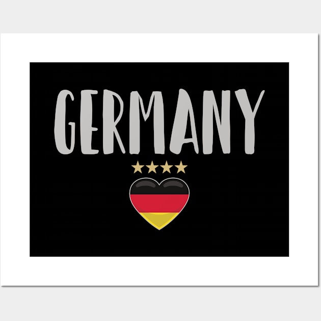 Germany Soccer Football Fan Shirt Flag Wall Art by Sal71